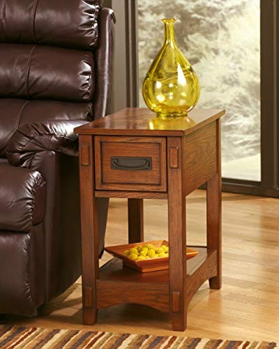 Breegin New Traditional Wooden Chair Side End Table with 1 Drawer and 1 Fixed... - Picture 12 of 12
