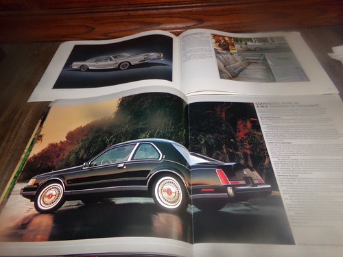 Lot 2 Vintage Continental Mark VI & VII Catalog w Color Chart Lincoln Town Car - Picture 8 of 20