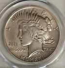 *1921 - 2021* HIGH RELIEF SILVER PEACE DOLLAR* *RARE DATE* MCMXXI
