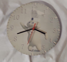 Pillsbury Doughboy Round White Analog Wall Cl...