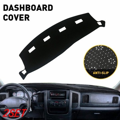 2set For Dodge Ram 1500 2500 3500 02-08 Dash Cover Dashmat Dashboard Mat Carpet