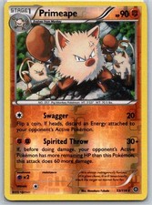 Primeape 53/114 Rare Steam Siege Pokemon Reverse Holo Near Mint
