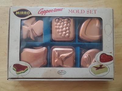 Mirro Copper-tone Mold Set 6 Piece Set In Original Box Stylish As Wall Plaques
