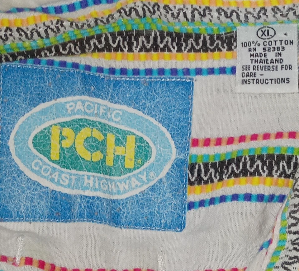 Camisa de manga corta multicolor Pacific Coast Highway PCH para hombre talla XL Foto 4 de 4