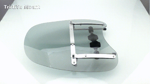 17" Detachable Windshield Screen For Harley XL Dyna Softail Touring Nighster ROD - Picture 21 of 21