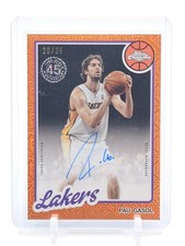 PAU GASOL 2025-26 TOPPS CHROME 1980 ORANGE MOJO AUTO /25 #80CA2-PG Q4244