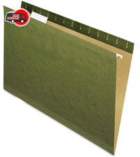 Pendaflex Reinforced Hanging Folders, Legal Size, Standard Green, 1/5 Cut, 25/BX