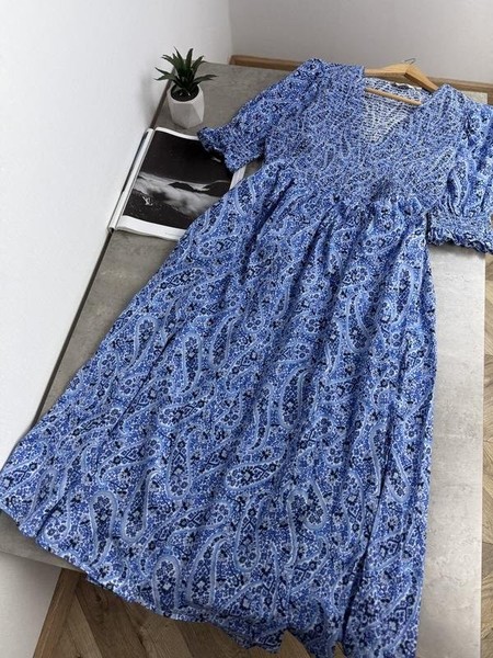 Women Boden Dress Navy Cotton 42 / XL / 50