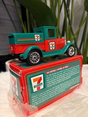 7 Eleven 1928 Chevrolet National AB Pickup Die Cast Locking Coin