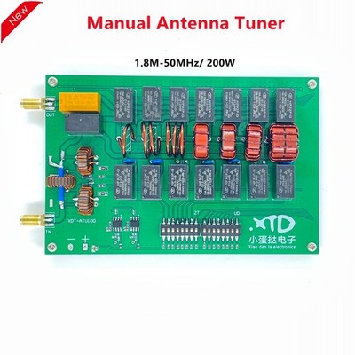 1.8MHz-50MHz 200W Manual Antenna Tuner HF Shortwave Antenna Tuner XDT-ATU N1 *yt