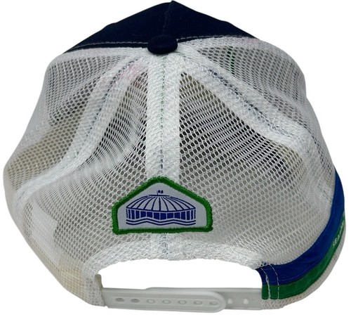 Seattle Seahawks Trucker Hat Retro Royal Blue Snapback Season Ticket Holder 2005 - Picture 3 of 7