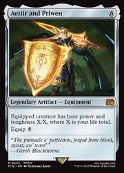 Aettir and Priwen #253 - Final Fantasy MTG Mythic Legendary Artifact Equipment