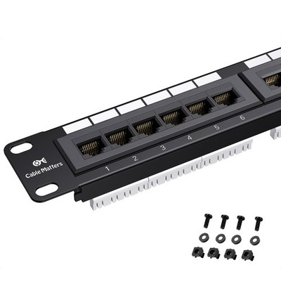 24 Port Cat6 Network Patch Panel