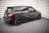 Seitenschweller Ansatz FüR Mercedes-Benz B W246 Facelift Schwarz Schwelleransatz
