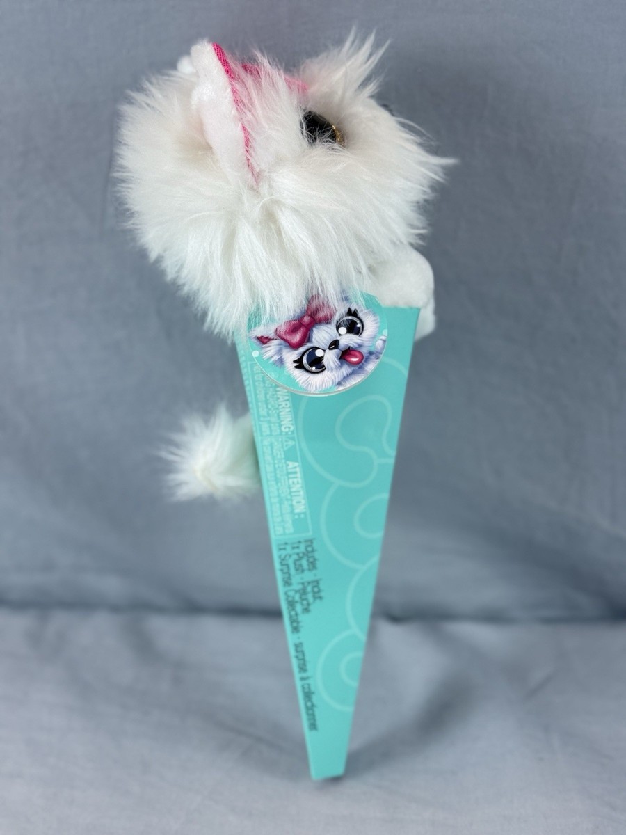 swmr✣coco Zuru Coco Surprise Cone Silvy The White Plush Puppy Animal