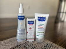 Lot of 3 Mustela Baby Care Soothing Cream Hair Styler Eczema Relief New