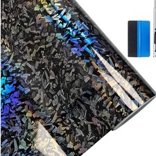 Forged Gloss Carbon Fiber Black Vinyl Wrap Roll Air Release Sticker Sheet Fil... Forged Gloss Carbon Fiber Black Vinyl Wrap Roll Air Release Sticker Sheet Fil...