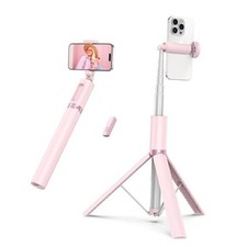 55" Selfie Stick Tripod, All-in-one Extendable Aluminum Phone Tripod with
