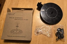 FEELLE Solar Powered Bird Bath Fountain 