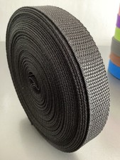 20mm Polypropylene Webbing Strap Roll 10m 20m 50m 100m Black Red White Olive