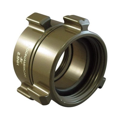 MOON AMERICAN 379-2512524 Fire Hose Adapter,Straight,NPSHxNH 6APJ1