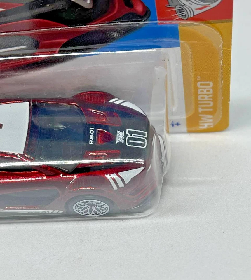 Hot Wheels 2023 Super Treasure Hunt Short Card Renault Sport RS 0.1 Red Mint - Image 3 of 4