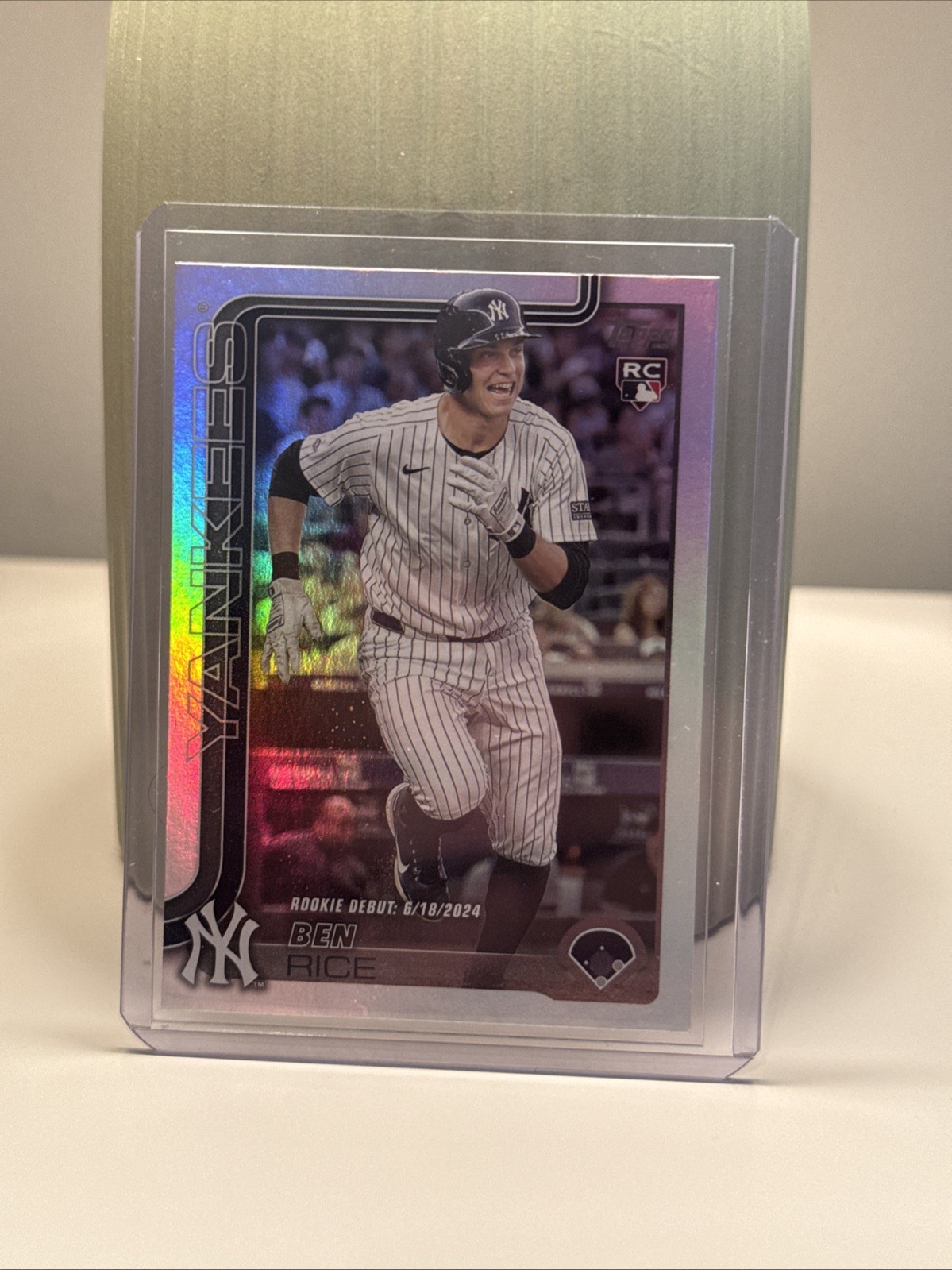 2025 Topps Update Series - Rookie Debut Ben Rice #US25 Rainbow Foil (RC)