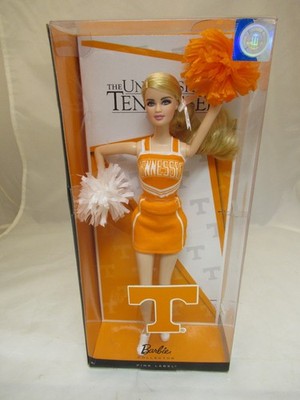 2012 University of Tennessee Cheerleader Blonde Collector Pink Label Doll - MIB
