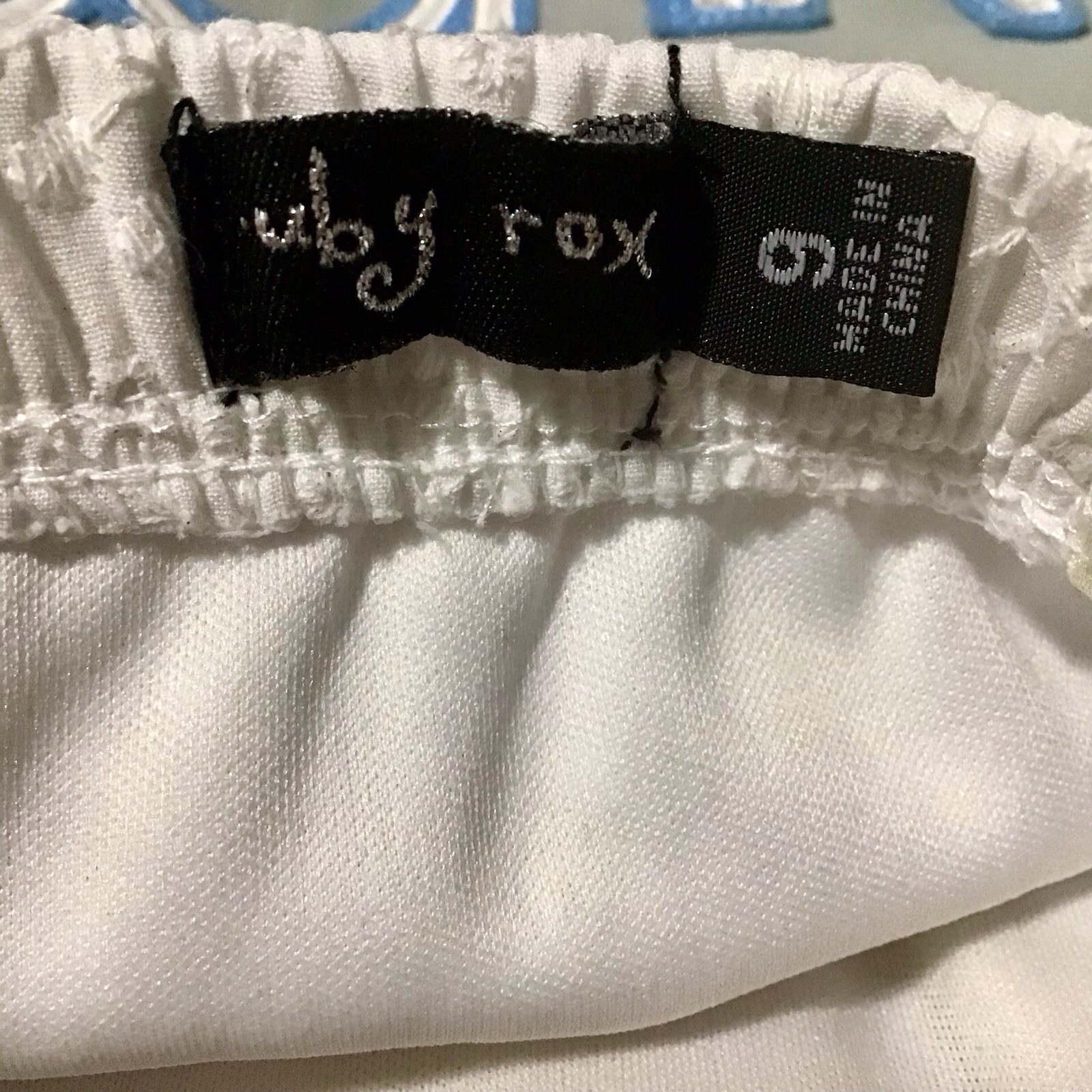 Ruby Rox Lined White Dress Size 9 - image 4