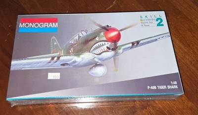 1991 Monogram - P-40B Tiger Shark Model 5209 Skill 2 1:48