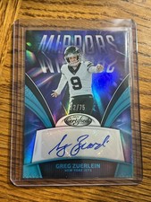 2025 Certified Greg Zuerlein Mirror Signatures Teal #’d 32/75 AU Jets