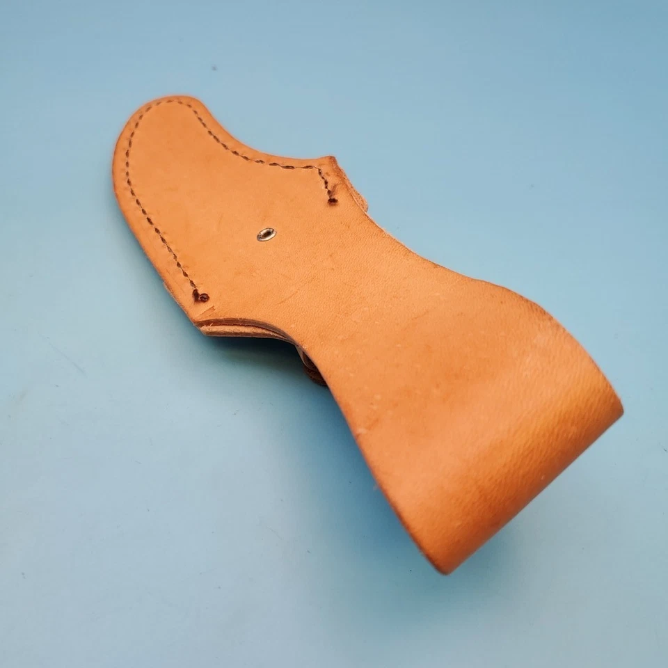 Funda de cuchillo Schrade 152 vintage hoja fija estuche de cuero marrón 7,75"x 3,5" Foto 3 de 4