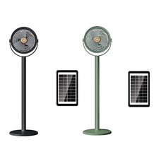 Portable ABS Standing Fan Solar Powered 5 Speed 360 Vertical Adjustment