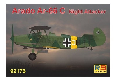 RS MODELS 92176 1/72 Arado 66 C Night Trainer Bausatz Flugzeug