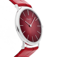 Piaget Altiplano 60th Anniversary WG Manual 34mm Red Dial Watch G0A42109 3