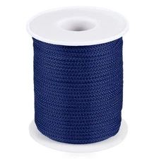 2mm x 100feet Nylon String for Bracelets Braided Nylon Cord, Dark Blue