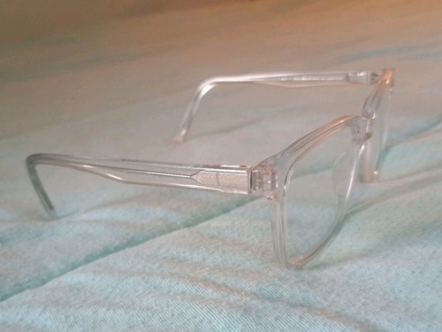 Warby Parker Chamberlain M 500 Crystal Clear Eyeglasses Frames 50-18 140 Clean