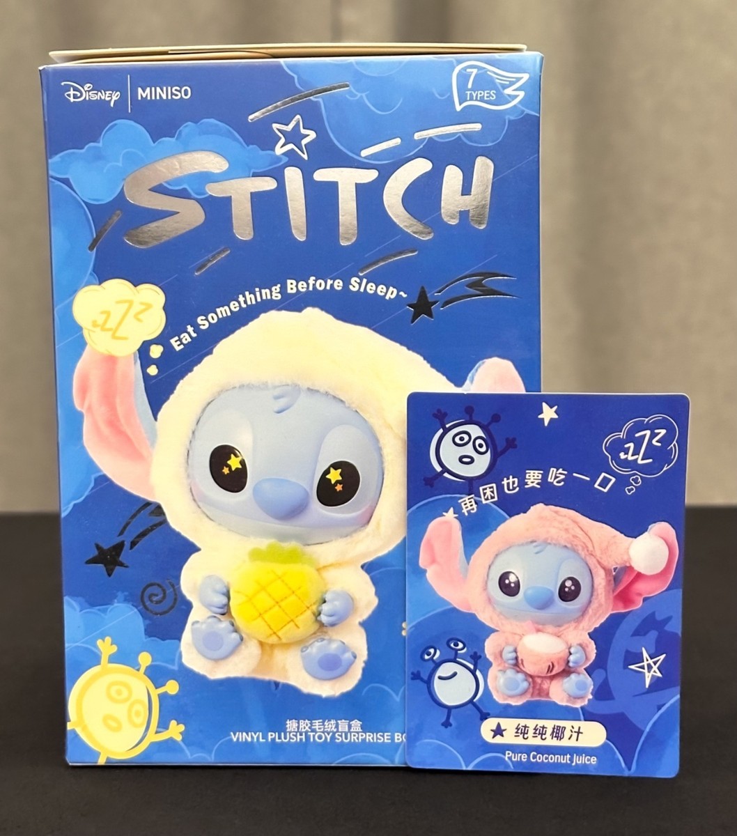 AUTHENTIC Miniso Disney Stitch Eat Something Before Sleep Series
