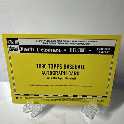 リカルド2 2025 Topps Series 2-Zach Dezenzo RC #90B2-ZD 35th