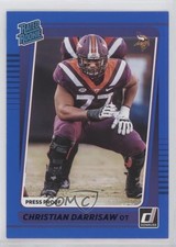 2021 Panini Donruss Rated Rookie Press Proof Blue Christian Darrisaw #340 0o6v