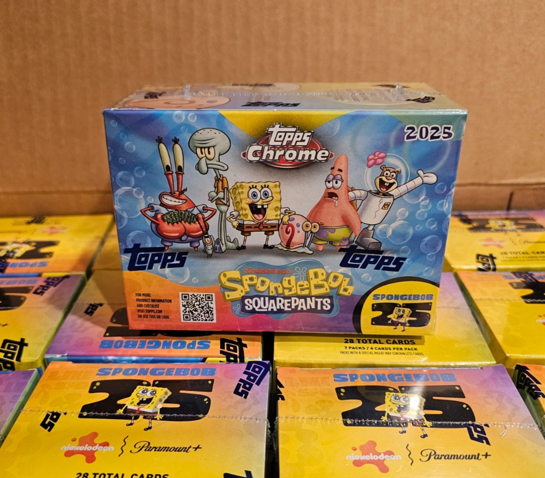 2025 Topps Chrome SpongeBob 25th Anniversary Value Box - New, Factory Sealed | eBay 2025 Topps Chrome SpongeBob 25th Anniversary Value Box - New, Factory Sealed | eBay