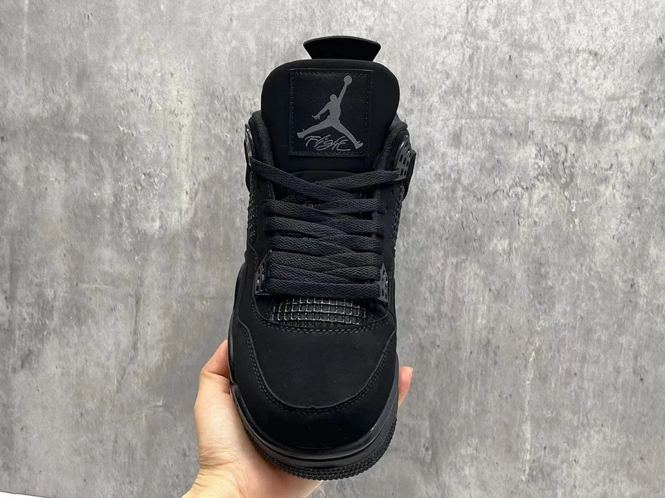 Air Jordan 4 «Черный кот» ретро мужской баскетбол средний верхний туфли - Изображение 4 из 4