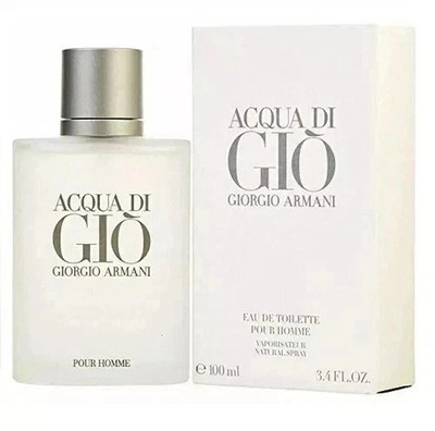 Acqua Di Gio Pour Homme (EDT) Spray 3.4oz / 100 ml - Long Lasting Luxury Sent.