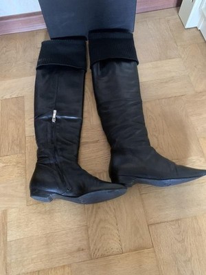 Women Gian Marco Venturi Boots Black Leather 36