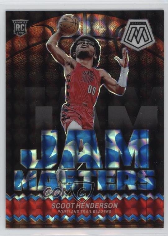 2023 Mosaic Jam Masters Reactive Blue Prizm 19/99 Scoot Henderson Rookie RC ng3
