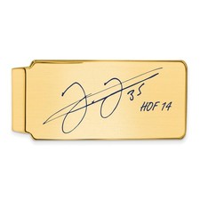 Gold-plating over Sterling Silver Frank Thomas Hall of Fame Signature Epoxy Mone