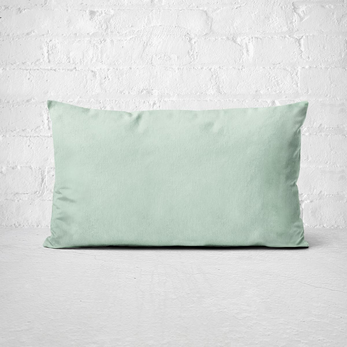 Taie d'oreiller rectangle Hug Life 90x40 cm en coton lavé bleu