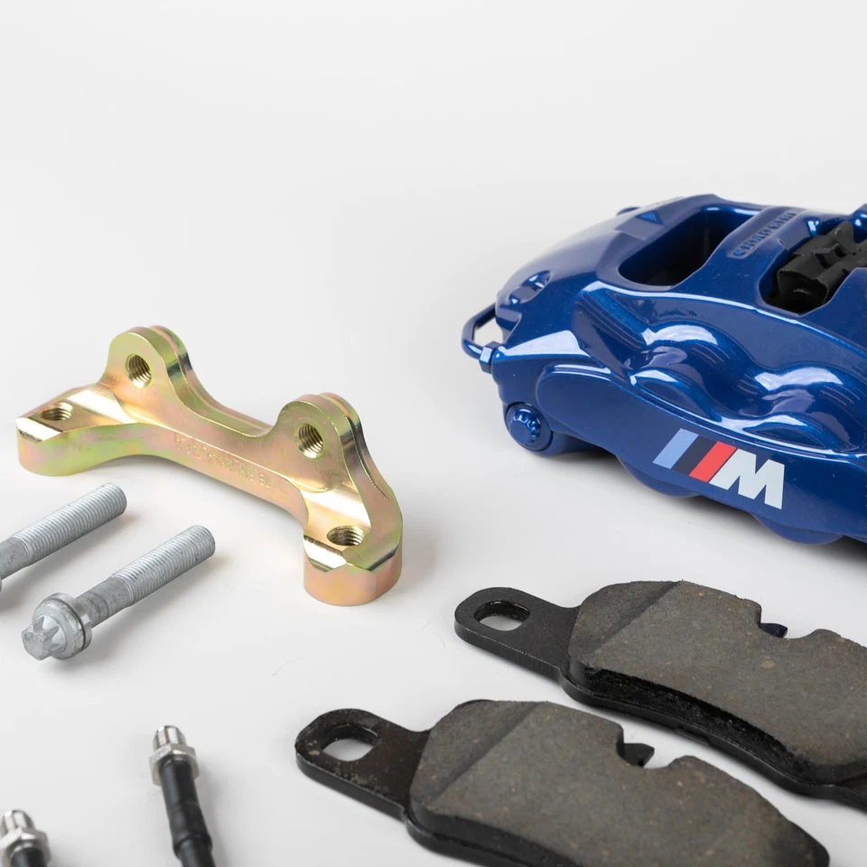 Actualización de pinzas y pastillas de freno trasero para BMW X5 F15 X6 F16 a Brembo azul 4 pot Foto 3 de 4