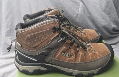 Keen Targhee III Waterproof Mid Hiking Boots Chestnut Men Size 14 NWB Defects