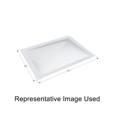 Icon 01859 RV Trailer Rectangular Outer Skylight 26'' x 34'' - White NEW